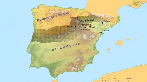 En el mapa de lugares de ribat en al Andalus de Javier Albarr&aacute;n y Enrique Daza aparece Tudela