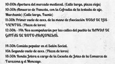 Feria Medieval, Matanza y Cetrer&iacute;a 2025 en Los Fayos