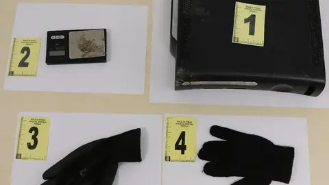 Evidencias del robo en trastero de Tudela