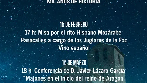 Celebraci&oacute;n en Majones &lsquo;Maxonis 1025 2025 Mil a&ntilde;os de historia. Majones, Jacetania, Pirineo Aragon&eacute;s&rsquo;