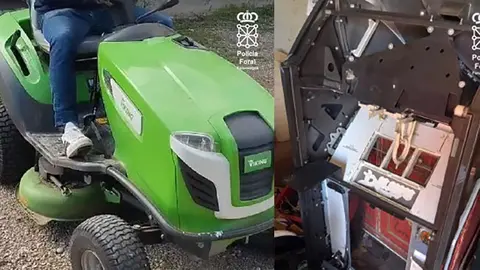 Cortac&eacute;sped y m&aacute;quina recreativa recuperadas