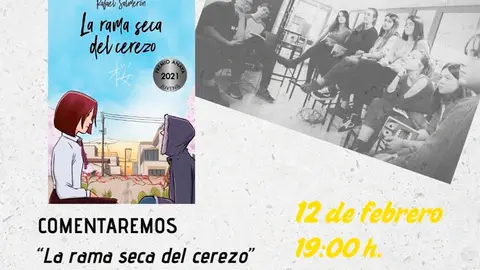 Tertulia en Cintru&eacute;nigo del Club de Lectura &lsquo;La rama seca del cerezo&rsquo; de Rafael Salmer&oacute;n