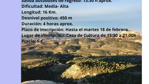 Senderismo a &lsquo;Sancho Abarca&rsquo;