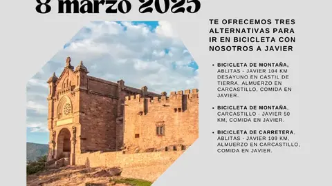 Javierada en bicicleta 2025 desde Ablitas