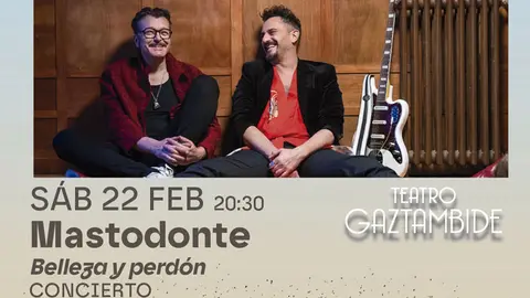 Concierto en Tudela &lsquo;Belleza y perd&oacute;n&rsquo; de Mastodonte