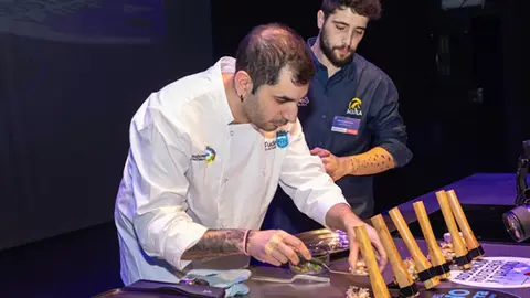 Un momento de la II edici&oacute;n del concuros de pincho de verdura celebrado en 2024