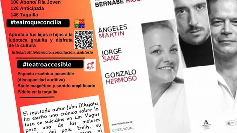 Teatro en Ribaforada &lsquo;Hechos y Faltas&rsquo; con &Aacute;ngeles Mart&iacute;n, Jorge Sanz y Gonzalo Hermoso