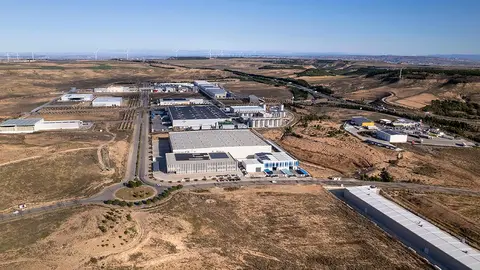 Vista a&eacute;rea de la Ciudad Agroalimentaria de Tudela
