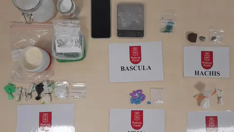 Drogas y efectos decomisados