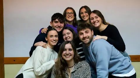 Los miembros de la Junta de la Asociaci&oacute;n Pe&ntilde;a Caida de C&aacute;rcar que ha organizado la II Marcha Solidaria este s&aacute;bado 5 de abril