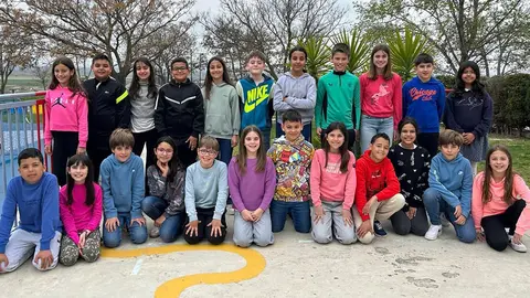 La clase de 5&ordf; de primaria del colegio F&eacute;lix Zapatero de Valtierra