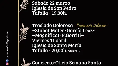 Concierto en Tafalla &lsquo;Tiempo de m&uacute;sica sacra&rsquo;