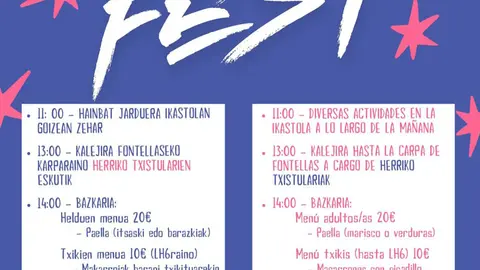 Fiesta 40 Aniversario de Argia Ikastola en Fontellas