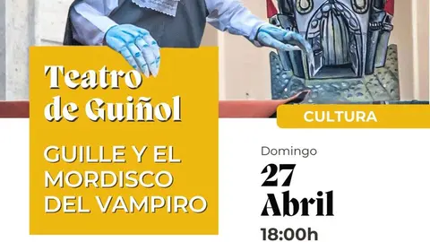 Teatro de gui&ntilde;ol en Villafranca &lsquo;Guille y el mordisco del vampiro&rsquo;