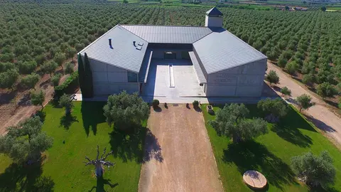 Bodega Hacienda Queiles en Monteagudo, donde se elabora el aceite ecol&oacute;gico Abae