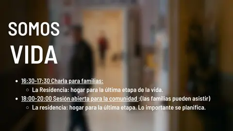 Charla en Tudela &lsquo;Somos Vida Cronicidad Avanzada&rsquo;
