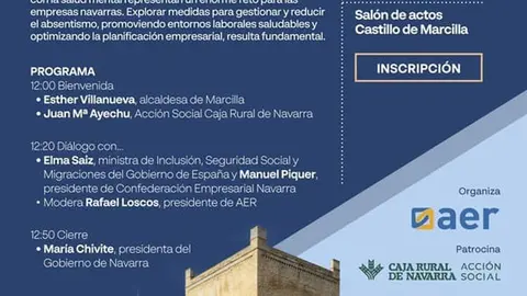 Conferencia en Marcilla &lsquo;Estrategias para minimizar el impacto del absentismo en la empresa&rsquo;