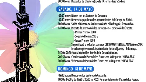 Programa de las Fiestas&nbsp;de primavera de Cascante &lsquo;La Cruceta&rsquo; 2025