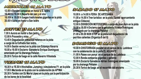 Programa de las Fiestas&nbsp;de San Isidro de Funes 2025