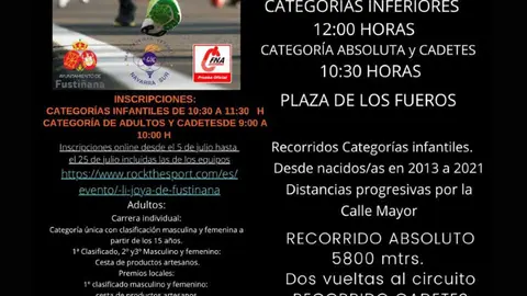 Carrera popular XLI Joya de Fusti&ntilde;ana 2025