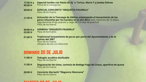 Programa de las Fiestas&nbsp;de la Patrona en Ablitas 2025 (Peras)