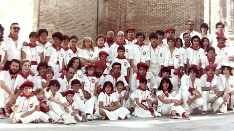 Fundadores y primeros socios de la Pe&ntilde;a Ciudad Deportiva que hoy cumple cinco d&eacute;cadas de historia