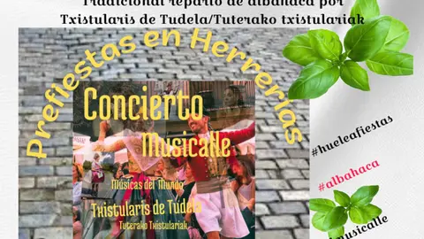 Concierto prefiestas en Tudela &lsquo;M&uacute;sicas del mundo&rsquo; con Txistularis de Tudela