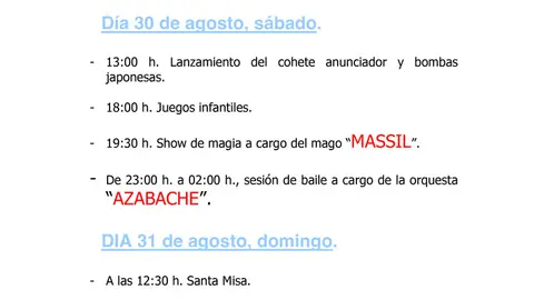 Programa de las Fiestas&nbsp;patronales de Murillo el Cuende 2025