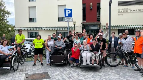 Biciclistas de Corella celebr&oacute; 20 a&ntilde;os con una marcha inclusiva por la V&iacute;a Verde del Bidasoa 1