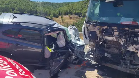 Un hombre de 47 a&ntilde;os falleci&oacute; tras colisionar frontalmente su turismo contra un cami&oacute;n en la N 113 en Fitero