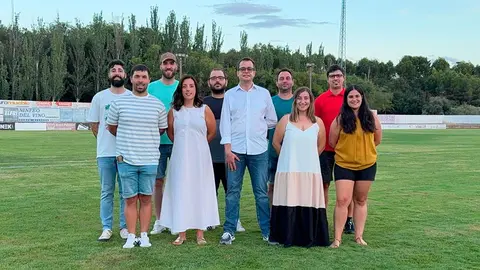 La nueva junta directiva del CD Alfaro liderada por Alfonso Valdecantos