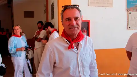 Sergio Sánchez, organizador de la becerrada de Cintruénigo, en la novillada con picadores en Tudela