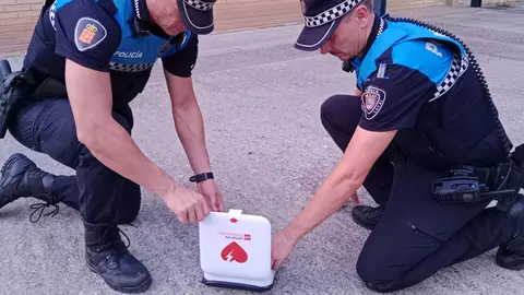 Desfibrilador semiautom&aacute;tico de Polic&iacute;a Local de Tudela