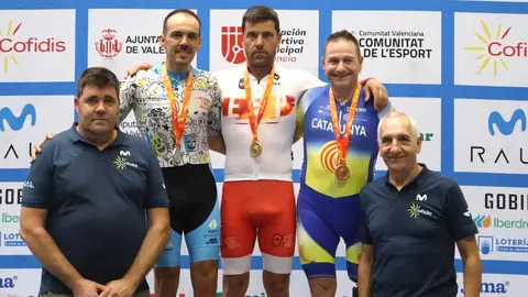 El ciclista adaptado Eduardo Santas se proclam&oacute; campe&oacute;n de Espa&ntilde;a de Scratch en el vel&oacute;dromo Luis Puig