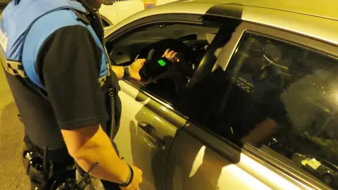 Entre la 1 y las 2 de la madrugada, en el Paseo Pamplona, se estableci&oacute; un control de seguridad ciudadana