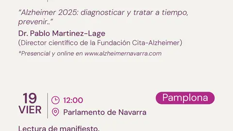 XXXIII Jornadas sobre el Alzheimer y otras demencias en Navarra 2025