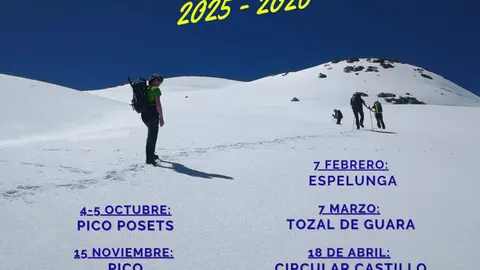 Salidas temporada 2025 2026 del Grupo de Monta&ntilde;a Muskaria de Tudela