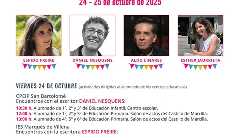 V Festival literario &lsquo;Mi Pueblo Lee&rsquo; en Marcilla 2025