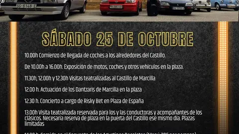Exhibici&oacute;n de veh&iacute;culos cl&aacute;sicos en Marcilla &lsquo;III Marcilla Cl&aacute;sicos&rsquo; 2025