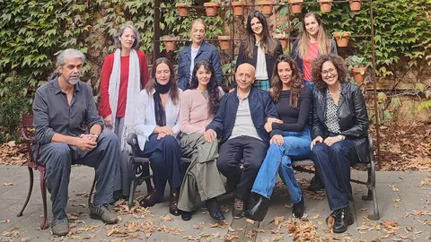 El jurado del 25&ordm; Festival de cine &Oacute;pera Prima de Tudela junto con el director del Festival, Luis Alegre