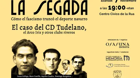 Conferencia en Tudela &lsquo;La Segada. C&oacute;mo el fascismo trunc&oacute; el deporte navarro&rsquo;