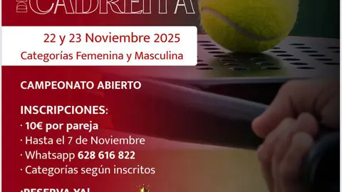II Torneo P&aacute;del Tomate en Cadreita 2025
