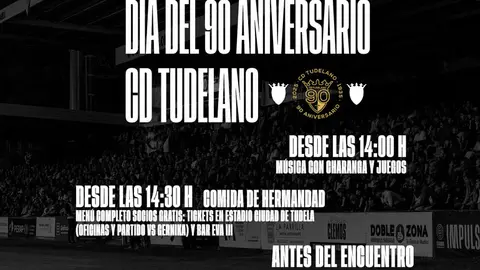 Celebraci&oacute;n del 90 aniversario del CD Tudelano