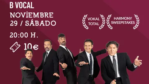 Concierto en Cintru&eacute;nigo &lsquo;Evozlution&rsquo; de B Vocal