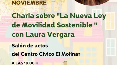 Charla en Tudela &lsquo;La nueva Ley de Movilidad Sostenible&rsquo; con Laura Vergara