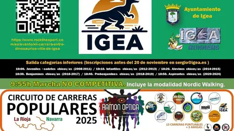 XII Carrera &lsquo;Entre Dinosaurios&rsquo; en Igea 2025