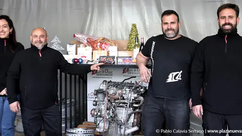 Arantxa Falces Mart&iacute;nez y los hermanos Diego, Gonzalo y Jorge Moreno Arbiol