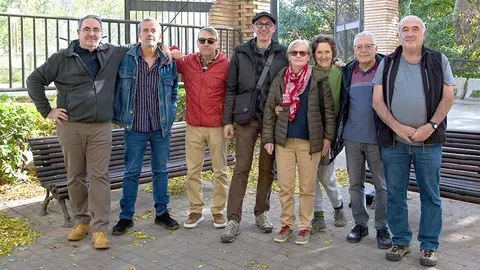 Eduardo Navascu&eacute;s junto a su equipo de Landazur&iacute;a   Ecologistas en Acci&oacute;n de la Ribera