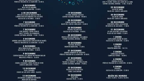 Programa de Navidad en Cascante 2025
