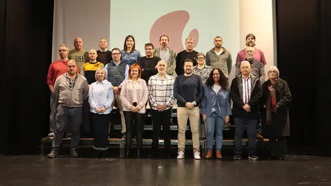 Los homenajeados que recibieron sus insignias